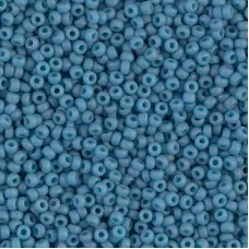Matte Opaque Pale Denim Luster Miyuki Size 8/0 seed beads, Colour 2074, 250gm Wh...