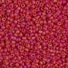 Matte Opaque Red Luster Miyuki Size 8/0 seed beads, Colour 2076, 250gm Wholesale...
