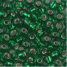 Green Transparent Silver Lined Miyuki 6/0 Seed Beads, 250g, Colour 0146S Green Transparent Silver Lined Miyuki 6/0 Seed Beads, 250g, Colour 0146S