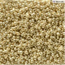 Duracoat Galvanised Pale Gold Miyuki 11/0 Seed Beads, Colour 5101, 100g Wholesal... Duracoat Galvanised Pale Gold Miyuki 11/0 Seed Beads, Colour 5101, 100g Wholesal...