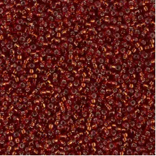 Dark Ruby Silver Lined, Miyuki 11/0 Seed Beads, Colour 0011D, 250 Grams Dark Ruby Silver Lined, Miyuki 11/0 Seed Beads, Colour 0011D, 250 Grams