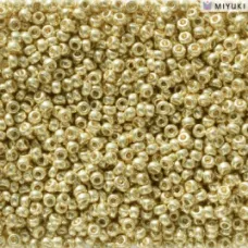 Duracoat Galvanised Yellow Gold Miyuki 11/0 Seed Beads, Colour 5102, 100g Wholes...