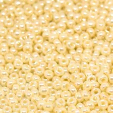 Opaque pearl cream ceylon luster Miyuki 11/0 seed beads, Colour 0441, 250g whol... Opaque pearl cream ceylon luster Miyuki 11/0 seed beads, Colour 0441, 250g whol...