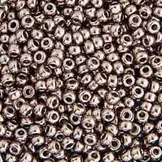 Steel, Miyuki 11/0 Seed Beads, Colour 0190, 50 Grams Steel, Miyuki 11/0 Seed Beads, Colour 0190, 50 Grams