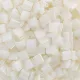 White Opaque Glazed, Miyuki Tila Beads, Colour 0512, 50g White Opaque Glazed, Miyuki Tila Beads, Colour 0512, 50g