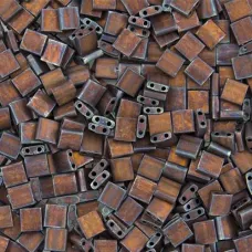 Bulk Bag Tila Beads Dark Raspberry Opaque Iris Metallic 50g - 2005