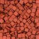 Bulk Bag Tila Beads Dark Orange Opaque Matte 50g - 2315