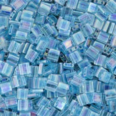 Tila Beads Aquamarine Transparent AB 5.2gm pack - 0260 Tila Beads Aquamarine Transparent AB 5.2gm pack - 0260