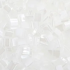 White Opaque Luster Colour 511  Miyuki Tila Bead 50g bag