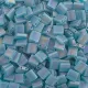 Turquoise Green Tr. AB Matte Colour 2405FR Miyuki Tila Bead 5.2g bag