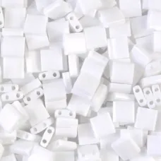 Tila Beads White Opaque 0402, 50g bag