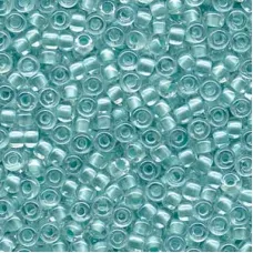 Pearlized Aqua inside dyed Miyuki 6/0 Seed Beads, 250g approx. colour 4610