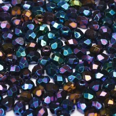 4mm Jet Blue Iris Firepolished beads, 1200pcs approx. 4mm Jet Blue Iris Firepolished beads, 1200pcs approx.