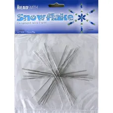4.5 inch Wire Snowflake, 7 pieces