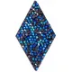 Swarovski Crystal Rock Diamond  25x31.7mm Bermuda Blue Crystal