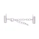 13mm Slide connector extension chain and lobster clasp, Silver colour 13mm Slide connector extension chain and lobster clasp, Silver colour