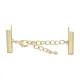 12mm Slide connector extension chain and lobster clasp, Gold colour 12mm Slide connector extension chain and lobster clasp, Gold colour