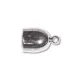 5mm Bullet End Cap, Silver Plated, pack of 4