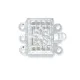 3 Strand Beadalon  Filigree Clasps, Silver, 6 Clasps, 303B-006