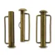 26.5mm Slide Bar Clasp, Antique Brass Plated 26.5mm Slide Bar Clasp, Antique Brass Plated