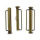 31.5mm Slide Bar Clasp, Antique Brass Plated 31.5mm Slide Bar Clasp, Antique Brass Plated