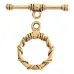 15mm Rope Fancy Toggle Clasp, Antique Gold, Pack of 2 15mm Rope Fancy Toggle Clasp, Antique Gold, Pack of 2