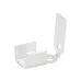 Cord Ends, Fold-Down, 4.8mm (.189 in) O.D., 9.3mm (.366 in) length, Silver Plated E-Coat,10 pc