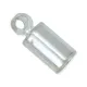 Bulk Bag of 144 304B-002 Heavy Cord Ends, I.D 1.8mm, Silver Plated Bulk Bag of 144 304B-002 Heavy Cord Ends, I.D 1.8mm, Silver Plated