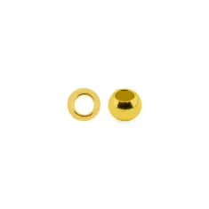 Bulk Bag Beadalon Crimp Beads, Size #1 (2mm), Gold Colour Bulk Bag Beadalon Crimp Beads, Size #1 (2mm), Gold Colour