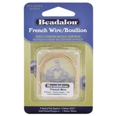 Beadalon French Wire / Gimp, 0.8mm, Gold Beadalon French Wire / Gimp, 0.8mm, Gold