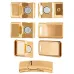 12.5 x 25.5mm Curved Magnetic Clasp, Gold, 2 Pcs