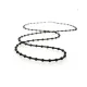 Black Rubber Ballchain, 20"