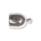 Bullet End Cap 8mm, Silver Plated, 1 Set Bullet End Cap 8mm, Silver Plated, 1 Set