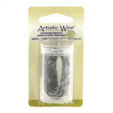 Italian  Wire Mesh, 18 mm (0.40 in), Hematite Color, 1 meter length