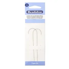 Beadalon Curved big eye beading needle, pack of 2 needles