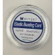 Miyuki 0.3 - 0.5mm diameter elastic beading cord, 50m reel 