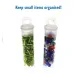2 x 9/16 inch clear plastic bead storage tube with push-fit lid, pack of 10 2 x 9/16 inch clear plastic bead storage tube with push-fit lid, pack of 10