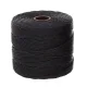 Black S-Lon 0.5mm Bead Cord on 77 yard Spool