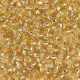 Light Gold Silver Lined Miyuki Size 15 Seed Beads, Colour 0002, 100 Grams