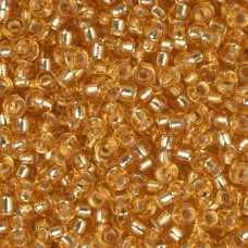 Dark Gold Silver Lined, Miyuki 11/0 Seed Beads, Colour 0004, 250 Grams Dark Gold Silver Lined, Miyuki 11/0 Seed Beads, Colour 0004, 250 Grams