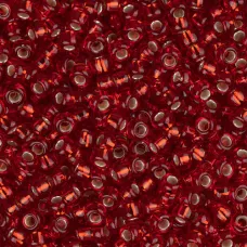 Ruby Red Silver Lined, Miyuki 11/0 Seed Beads, Colour 0011, 250 Grams Ruby Red Silver Lined, Miyuki 11/0 Seed Beads, Colour 0011, 250 Grams