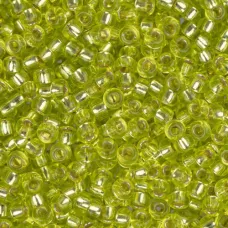 Chartreuse Silver Lined 0014, Miyuki Size 15/0 Seed Beads, 100 Grams Chartreuse Silver Lined 0014, Miyuki Size 15/0 Seed Beads, 100 Grams
