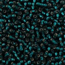 Silver Lined Transparent Dark Teal, Miyuki 11/0 Seed Beads, Colour 0030, 250 Gra... Silver Lined Transparent Dark Teal, Miyuki 11/0 Seed Beads, Colour 0030, 250 Gra...