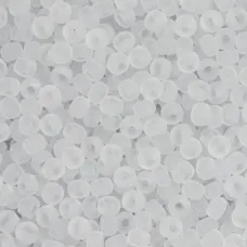 Miyuki Size 15 Seed Beads, Crystal Matte, Colour 0131F, 100 Grams Miyuki Size 15 Seed Beads, Crystal Matte, Colour 0131F, 100 Grams