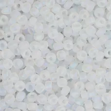 Crystal AB Matte, Miyuki 11/0 Seed Beads, Colour 0131FR, 250 Grams Crystal AB Matte, Miyuki 11/0 Seed Beads, Colour 0131FR, 250 Grams