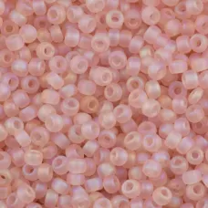 Miyuki Size 15 Seed Beads, Matte Transparent Light Tea Rose, Colour 0155FR, 100 ... Miyuki Size 15 Seed Beads, Matte Transparent Light Tea Rose, Colour 0155FR, 100 ...