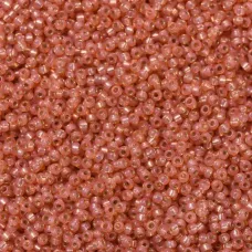 Peach Silver Lined Opal Dyed Alabaster Miyuki 11/0 Seed Beads, 250g, Colour 0553 Peach Silver Lined Opal Dyed Alabaster Miyuki 11/0 Seed Beads, 250g, Colour 0553
