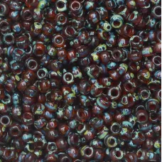 Transparent Red Brown Picasso, Miyuki Size 6/0, Colour 4503, 250g
